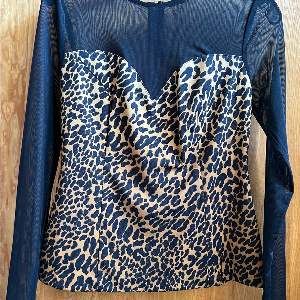 Guess animal printed top